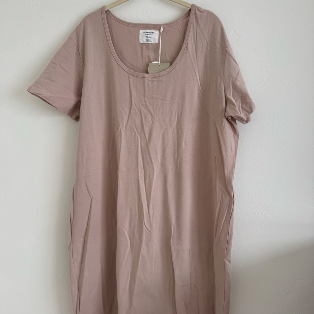 Maman by Petit Lem Maternity Blush Knit Dress